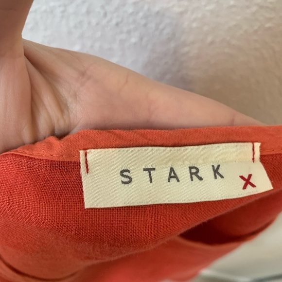 Stark X Coral 100% Linen Lagenlook Top - Picture 5 of 9